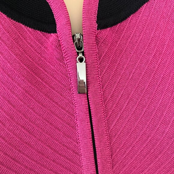 Exclusively Misook Magenta & Black Jacket Large L - Picture 3 of 6